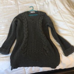 john + jenn grey sweater dress